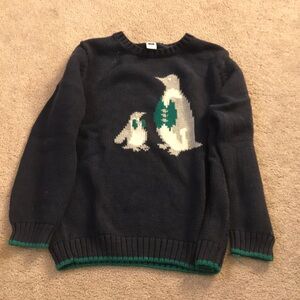 Holiday penguin sweater